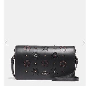 Coach fold over crossbody clutch
